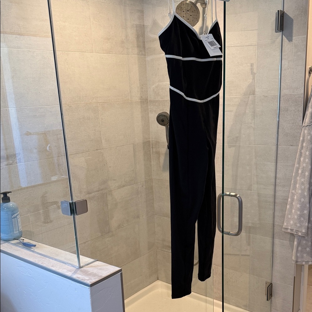 L*Space Black and White Jumpsuit